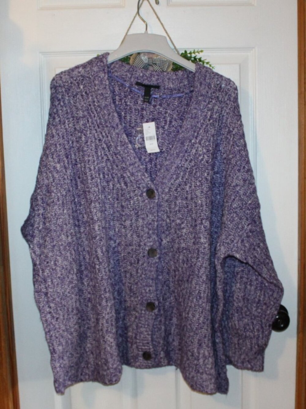 NWT Lane Bryant marble button front cardigan size 26/28W NICE !Or. $ 60